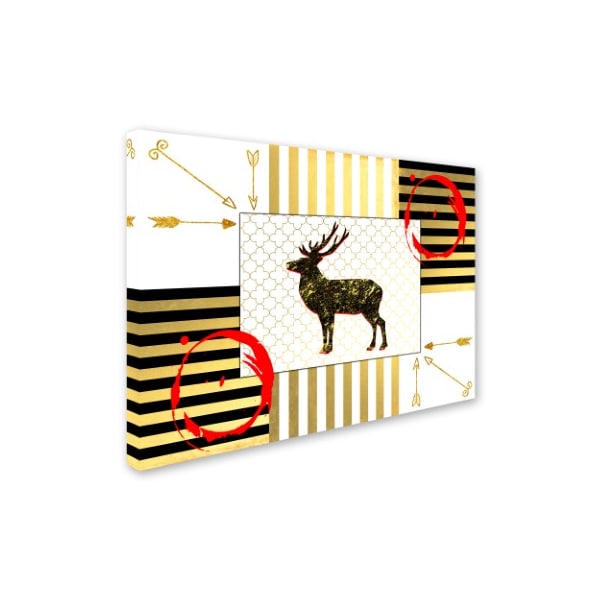 LightBoxJournal 'Gold Love Stag' Canvas Art,18x24